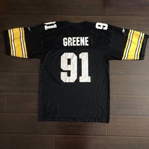 Vtg Kevin Greene NFL Steelers Reebok Jersey XL